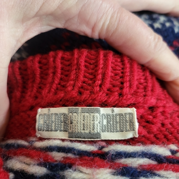 Vintage 70's Grieder Hand Knitted Sweater Size Large - Picture 10 of 10